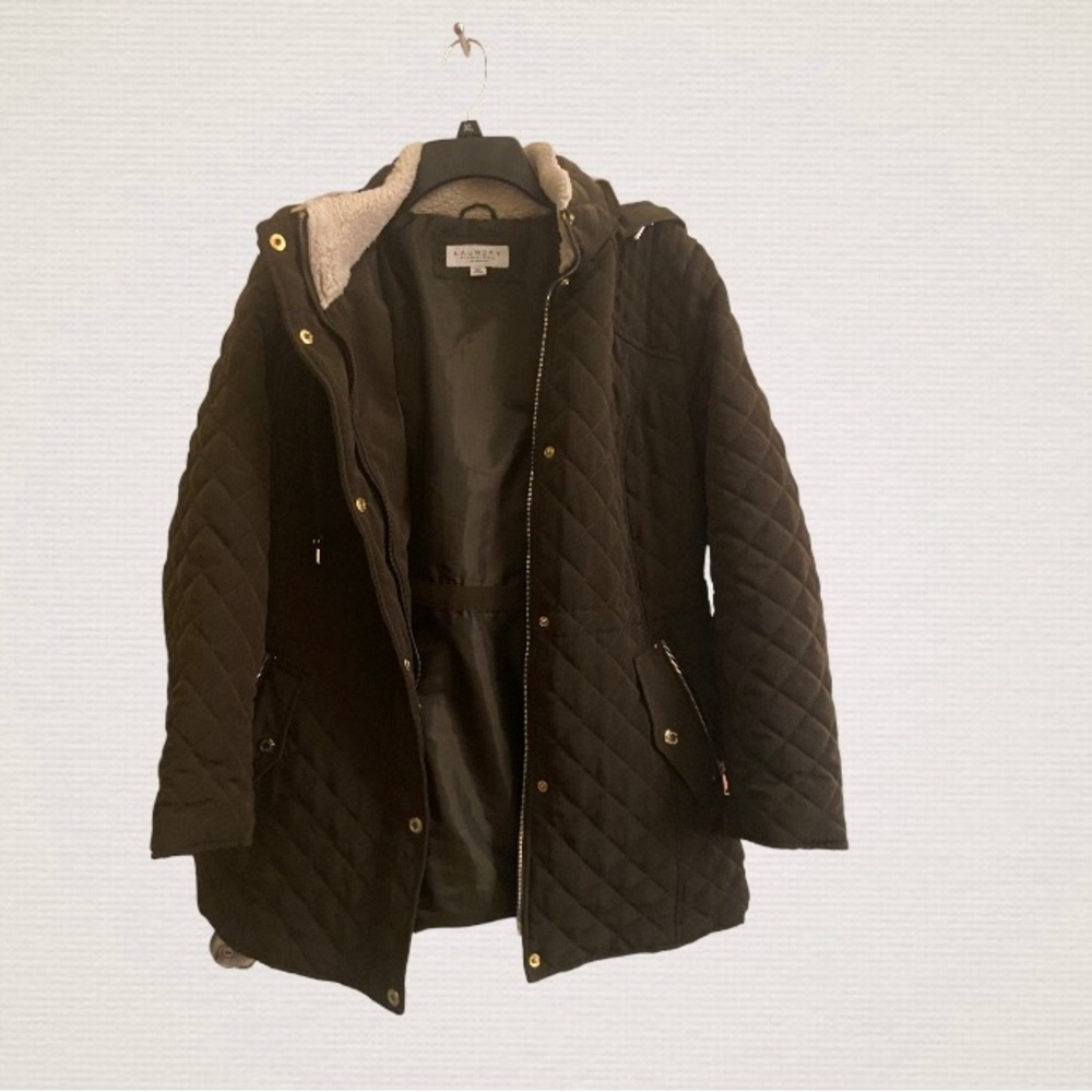 By Laundry Shelli Segal Brown Quilted jacket size XLP
